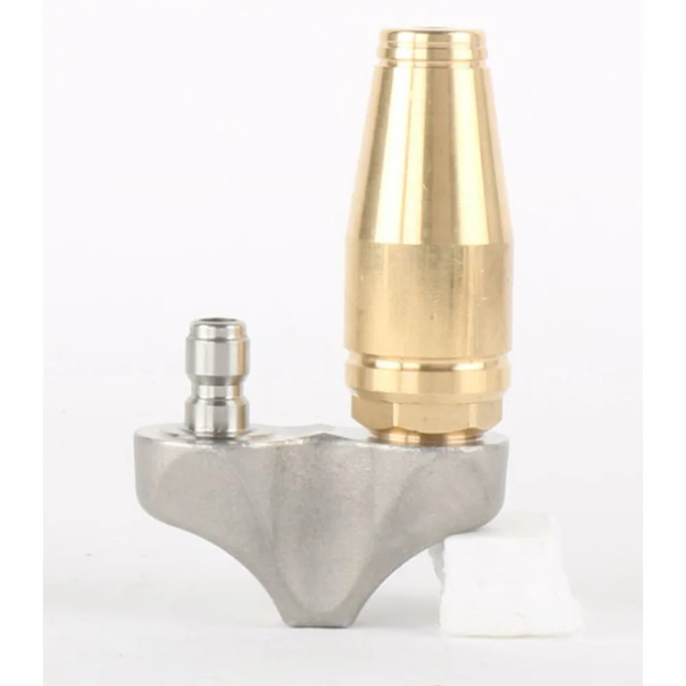 

For Pressure Washer Metal Cleaning Reverse For Turbo Sewer Drain Jetter Nozzle Pressure Washer Tool Clean Ground