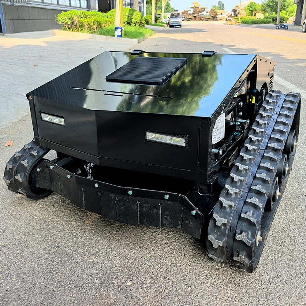 

Фермерская бензиновая газонокосилка с дистанционным управлением, 80 см, режущий гусеничный тип, внедорожный дизайн