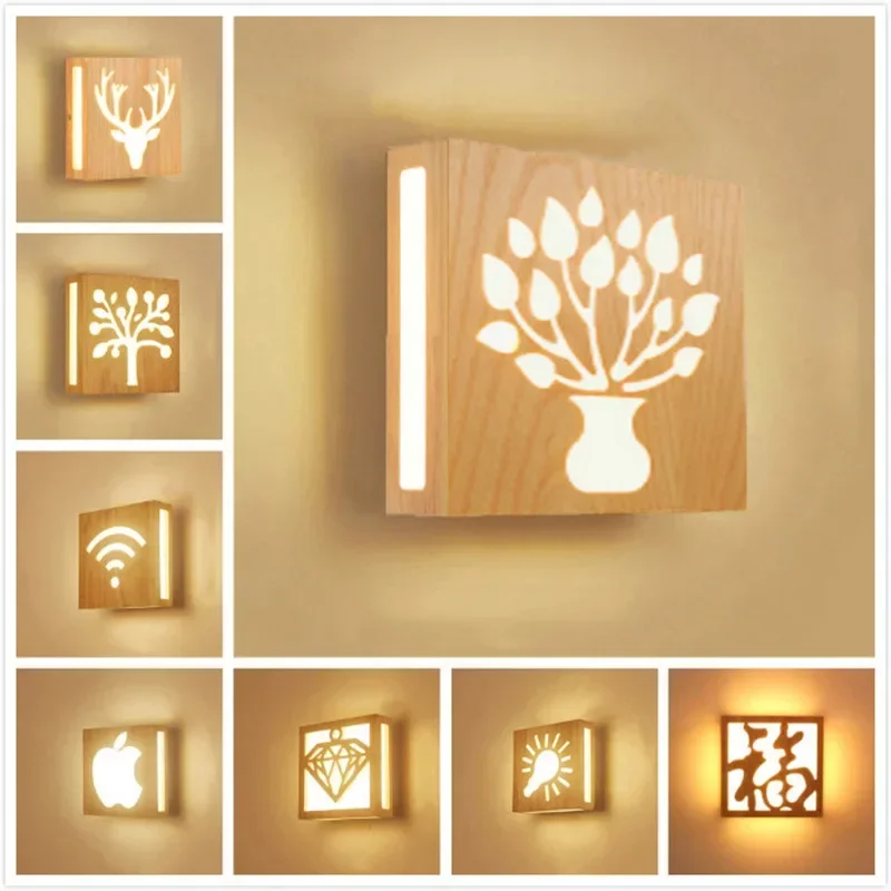 

Creative Sconce Wall Light Modern Simple Bedroom Bedside Art Background Led Lamp Aisle Hallway Home Indoor Decor Wall Lamp 6pa