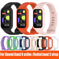For Xiaomi Band 9 active strap Silicone Watch Strap Breathable Smart Watchband Replacement Bracelet for Redmi mi band 3 strap