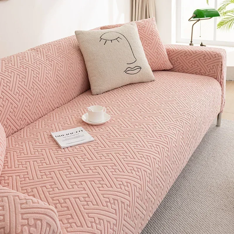 New Anti Cat Scratch Solid Elastic Sofa Cover All Inclusive All-Season Couch Slipcover Stain Resistant Removable Home Decor
