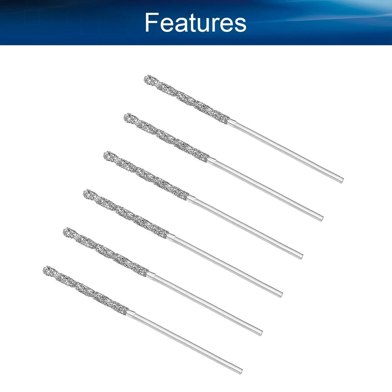 A23T 20Pcs 1mm Diamond Twist Drill Bits, HSS Jobber Drill Bits for Glass Sea Shells Stone Tiles, Precision Rotary Tool
