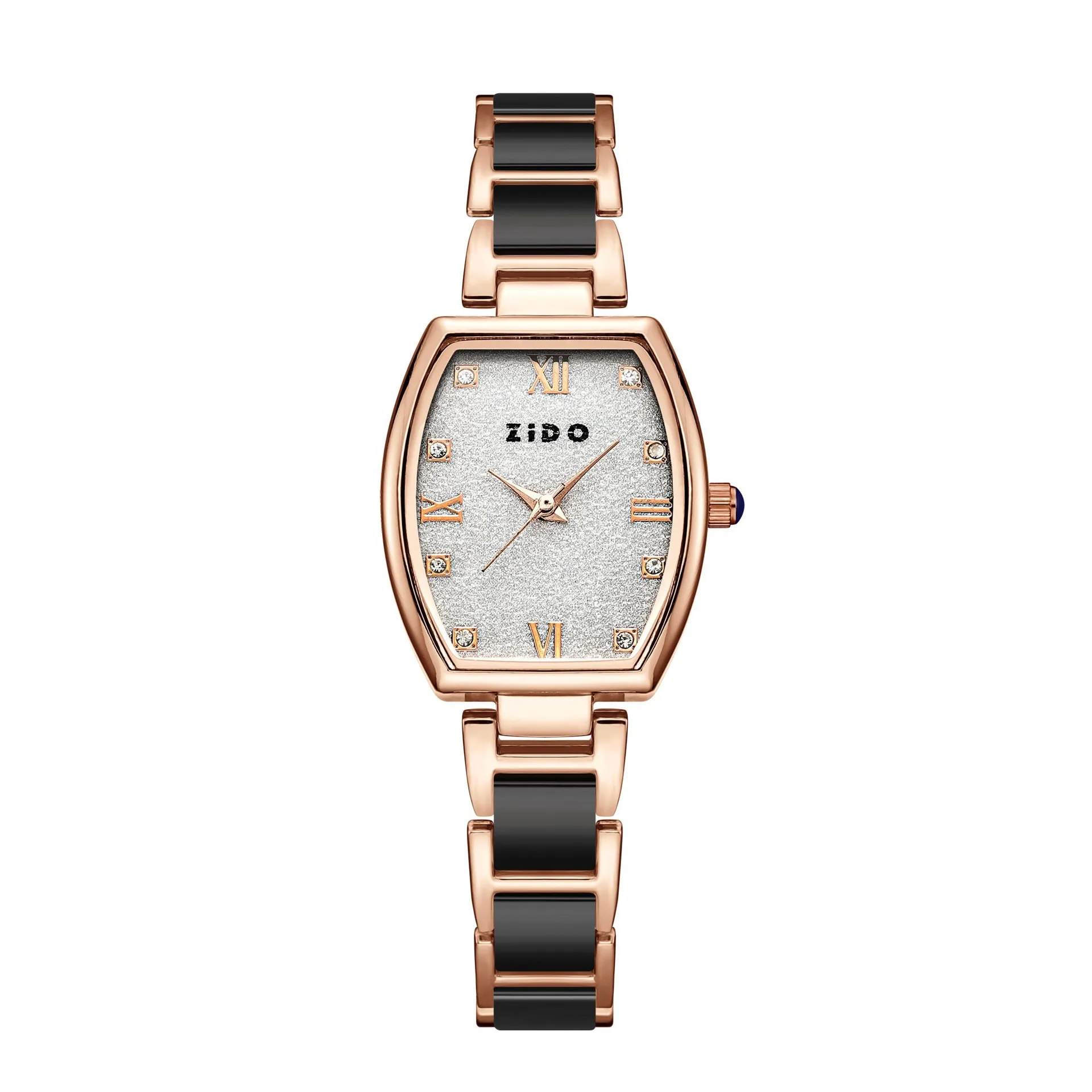 Elegant Ceramic-Style Quartz Watch for Women, Minimalist and Sophisticated Timepiece