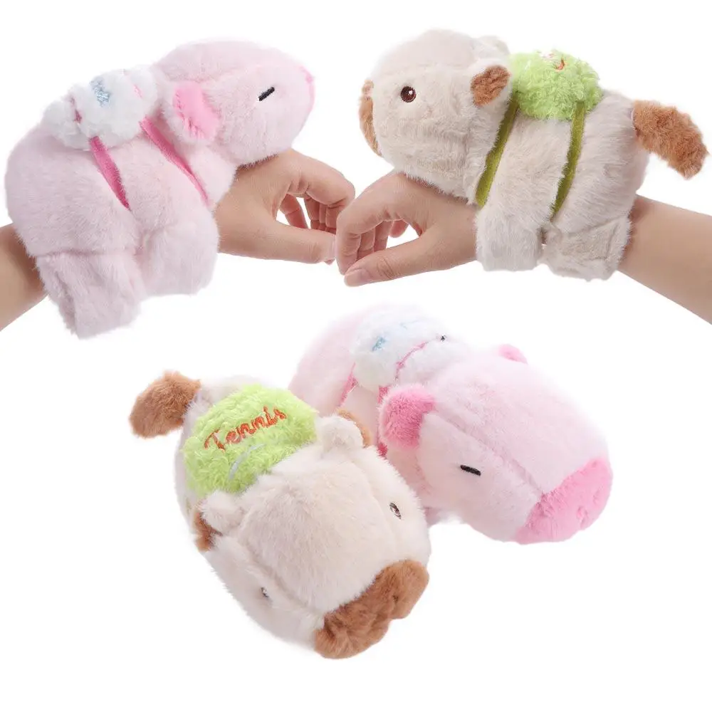 

Capybara Rodent Slap Bracelet Series Simulation Wrist Style Plush Doll Slap Bracelet Cute Doll Soft Capybara Plush Wrist Band