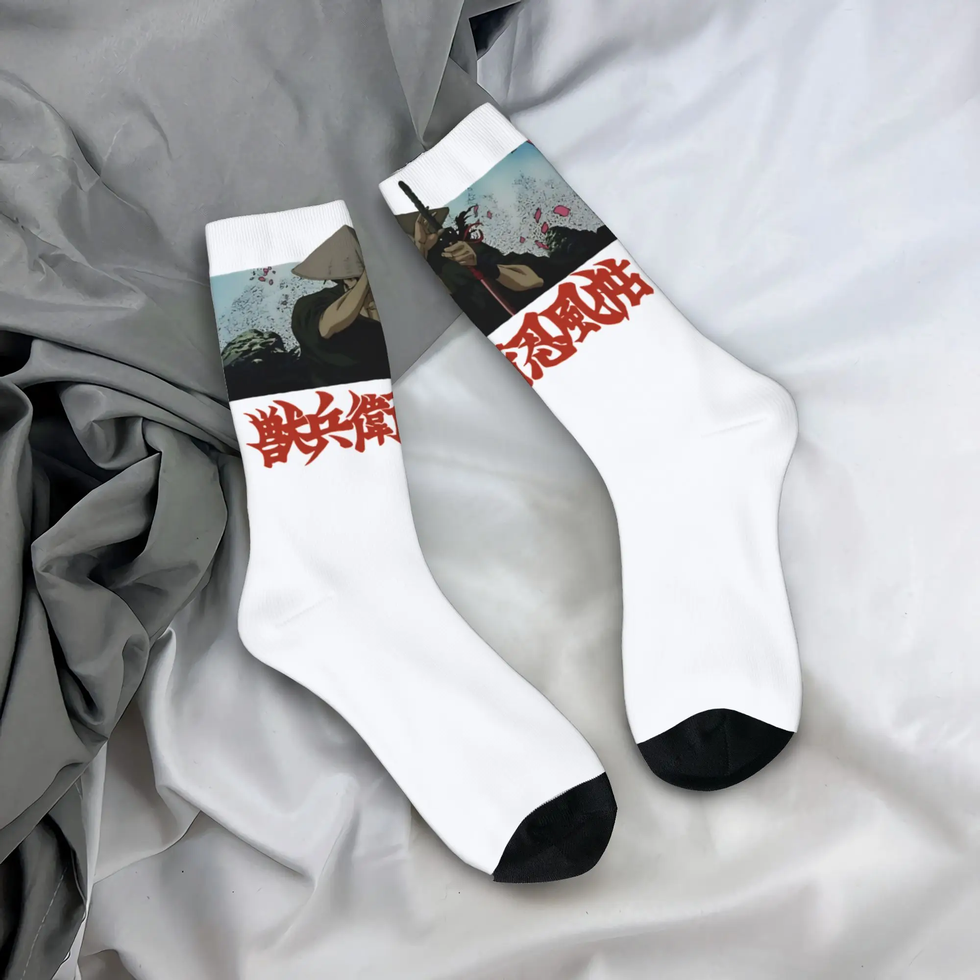 Ninja Scroll Jubei  Socks  Non Skid Stockings Unisex Men Soft Cycling Socks Autumn Harajuku Graphic Socks