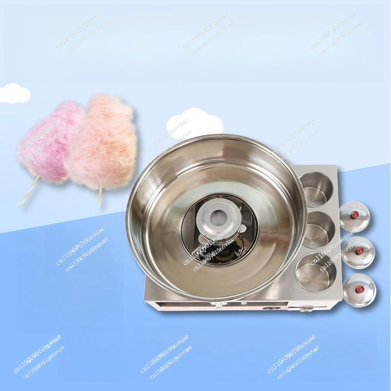 Candy Maker DIY Candyfloss Machine Fancy Brushed Cotton candy machine Stainless Steel Commercial Gas Cotton