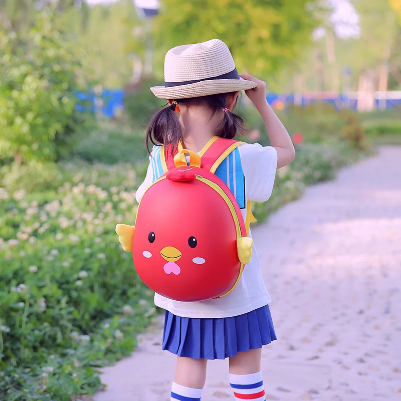 Kindergarten Boys And Girls Cute Cartoon Hard Shell Schoolbag 2-5 Years Old Children\'s Double Shoulder Eggshell Backpack