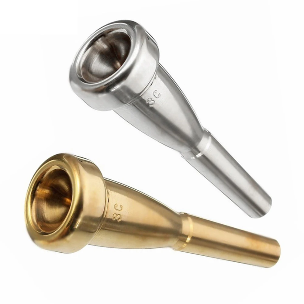 New 3C 5C 7C Professional Trumpet Mouthpiece, Gold Silver Plating Design, Exceptional Craftsmanship, Suit For Advanced Player