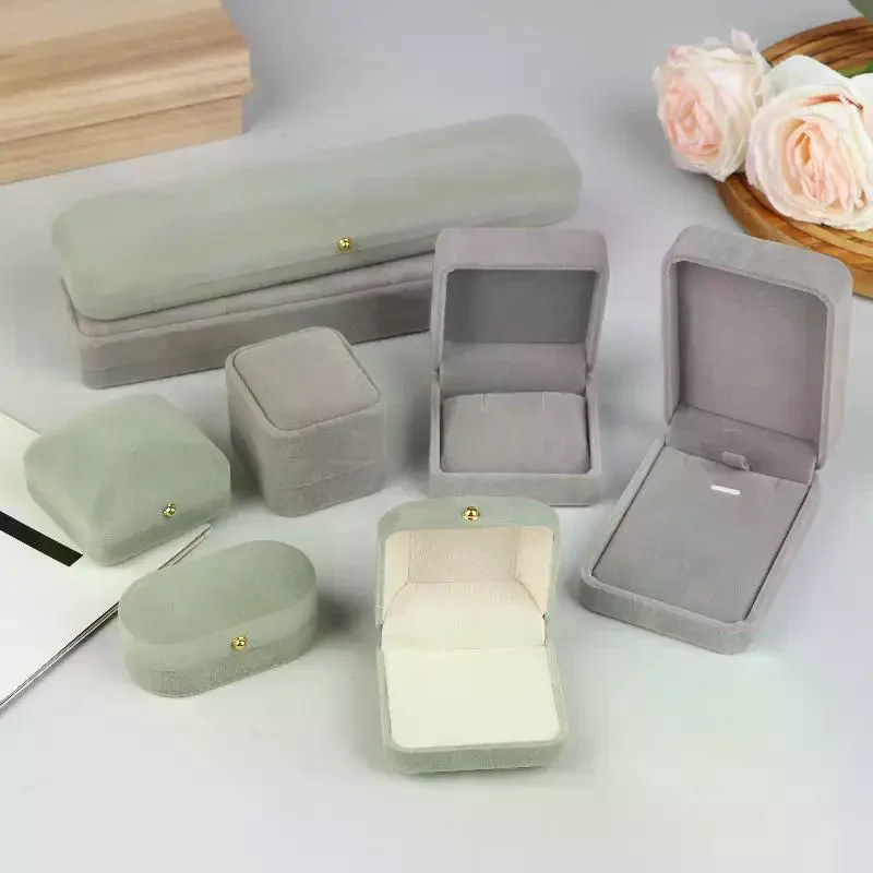 

Velvet Jewelry Box Rings Necklaces Earrings Pendants Storage Box For Women Jewelry Packaging