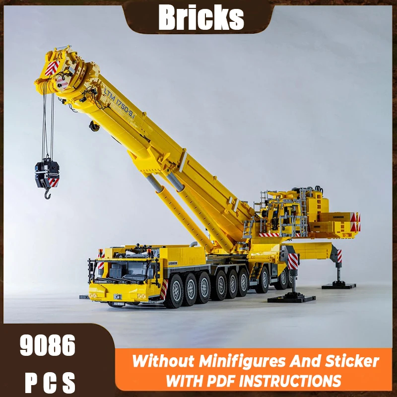 Exquisite new MOC building block mechanical model LTM1750 lifting machine technology modularfestival toy DIY assembly set