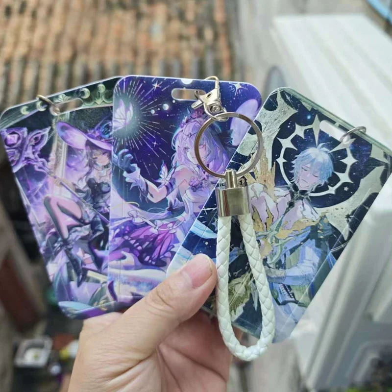 2026 Game  NeiKos496 Cyrene The Herta Mydei Sunday Robin Portable ID Card Holder Bus Cards Cover Case KeyChain