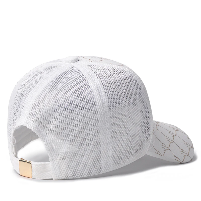 Hat female summer mesh breathable hat embroidery baseball cap fashion street is prevented bask in a sun hat