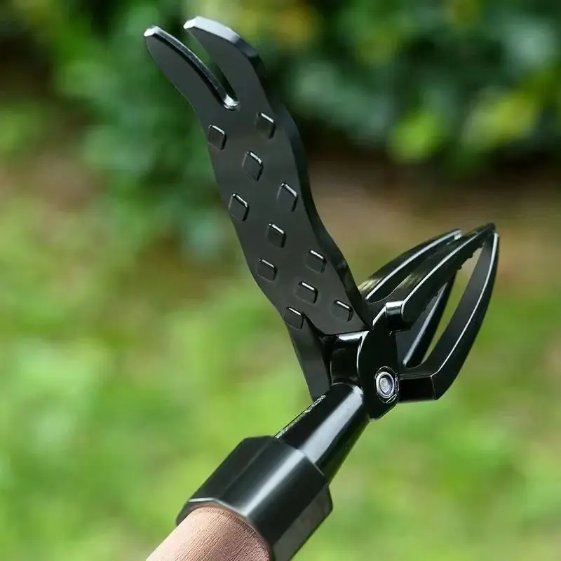 

New lazy people without bent down and standing fast straight-insert hoe multi-weed puller weeding device weeding garden artifact