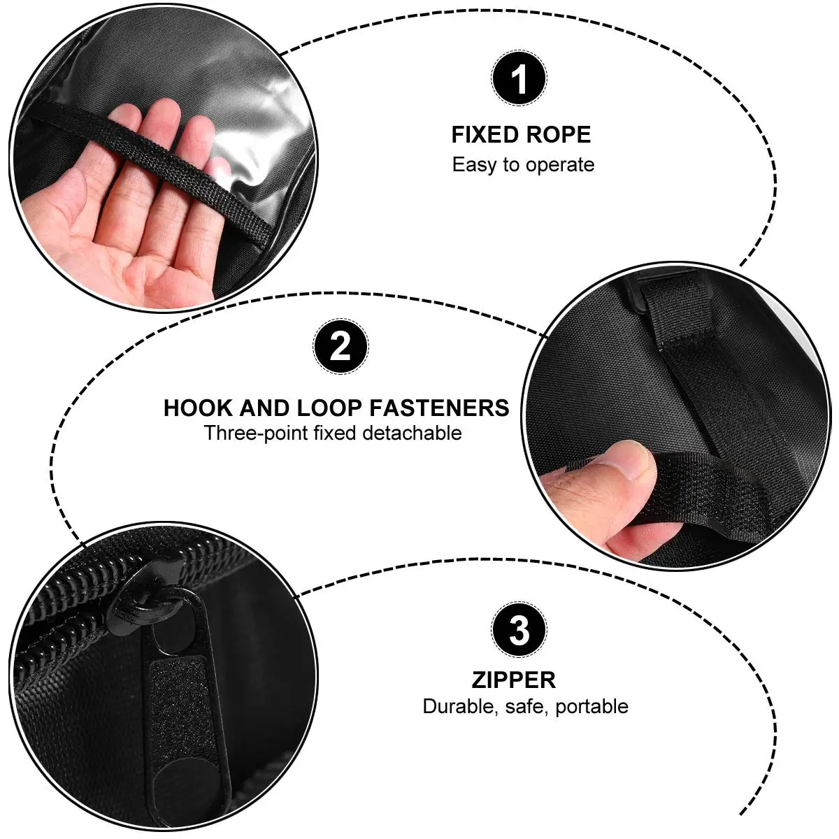 

Bike Front Bag Oxford Cloth Handlebar Accessories Road Mountain Bicycle Cycling Pouch Waterproof Durable Zipper Easy Install
