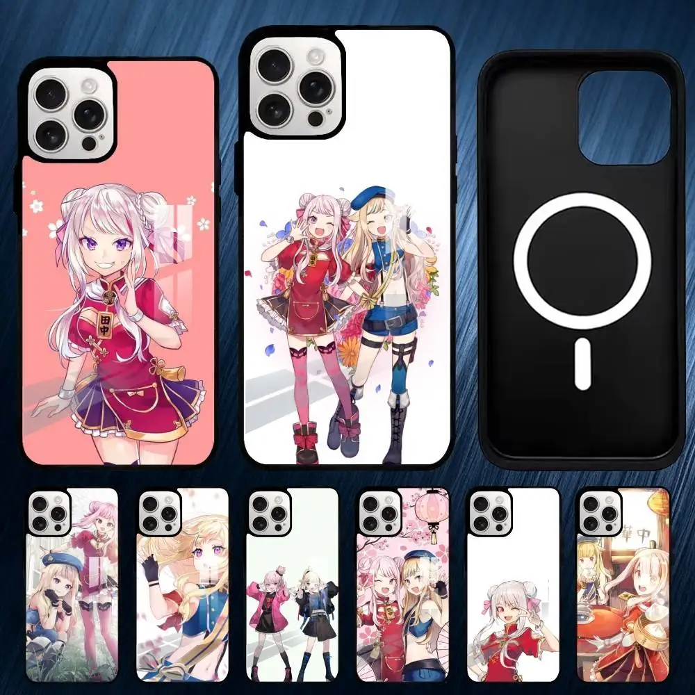 

H-HIMEHINA Phone Case For iPhone 17,16,15,14,13,12,11,Plus,Pro,Max Magsafe Magnetic Wireless Charging