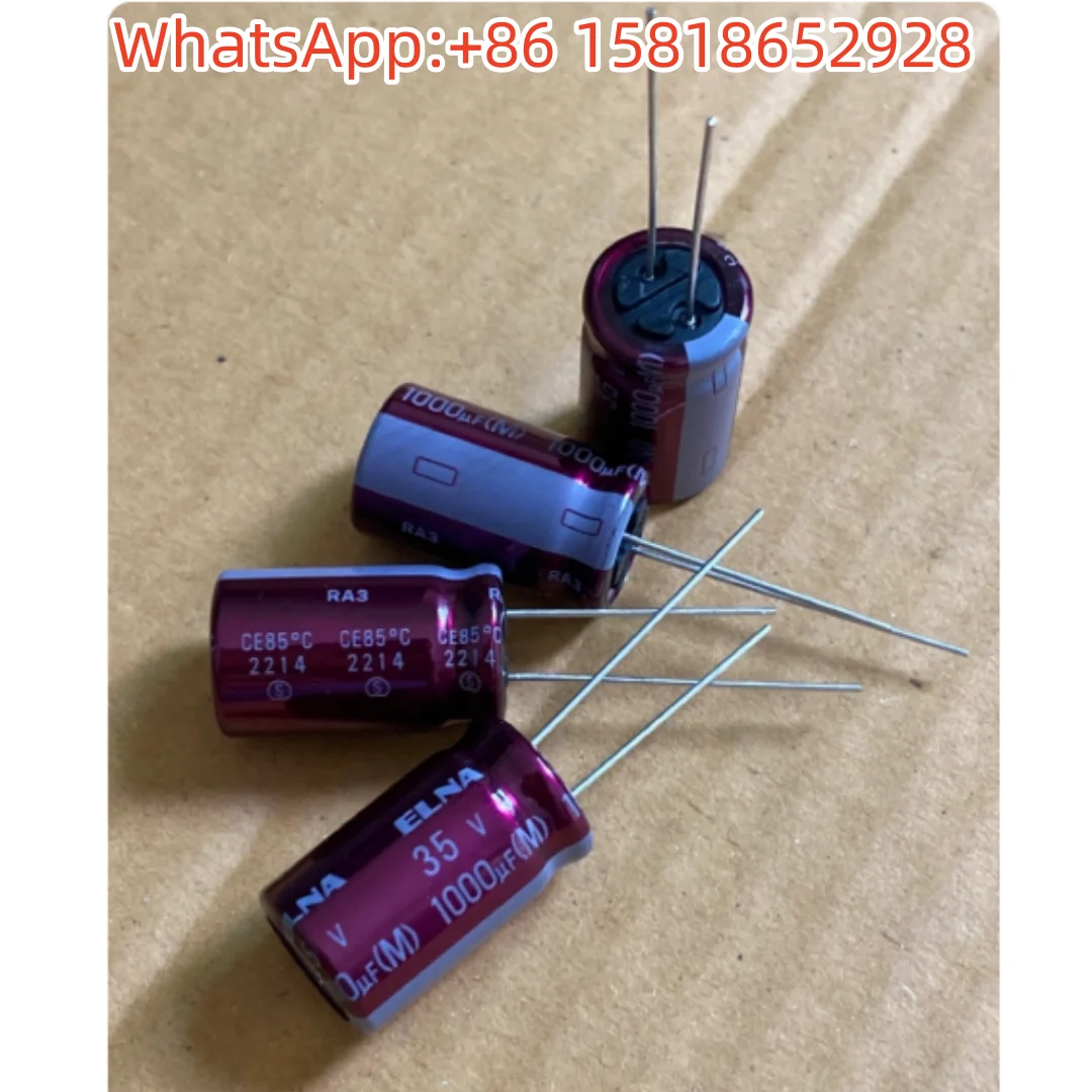 5 pieces 1000UF 35V Japan ELNA audio capacitor 35V1000UF 12.5*20 RA3 magenta robe