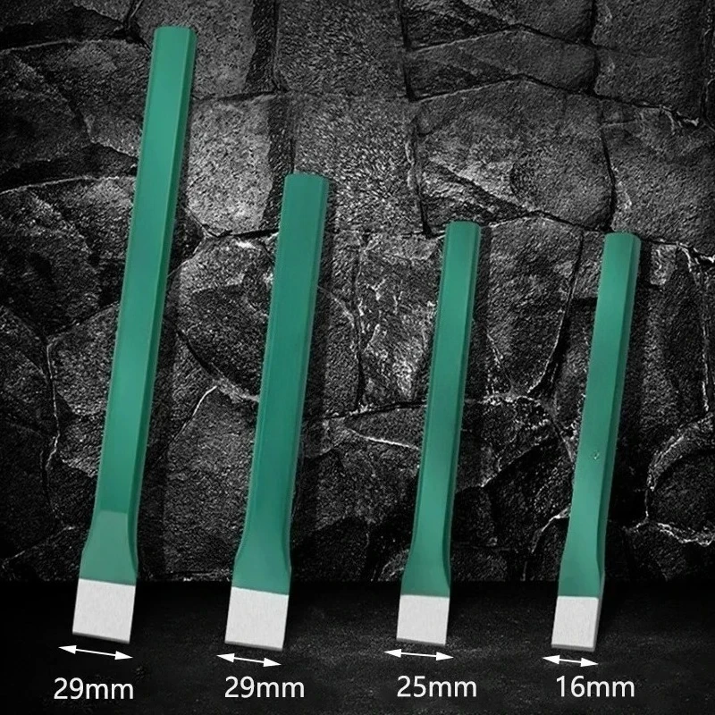 1Pcs Metal Stone Carving Chisels Hand Tool High Quality Flat Chisels Chrome Vanadium Steel Sharp Slotted Chisels Professional