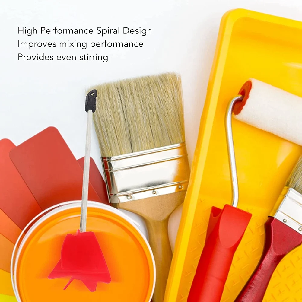 A09G-Mezclador de pintura, mezclador de pintura, mezclador de taladro, agitador de pintura para taladro, accesorio mezclador