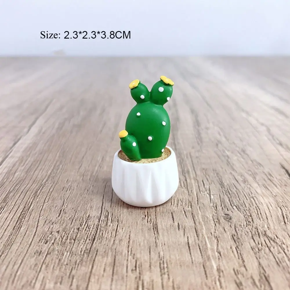 

Подарок мини милый кактус автомобильный орнамент DIY смола кукольный домик миниатюрный сочный горшок кактус бонсай модель сочные растения горшки