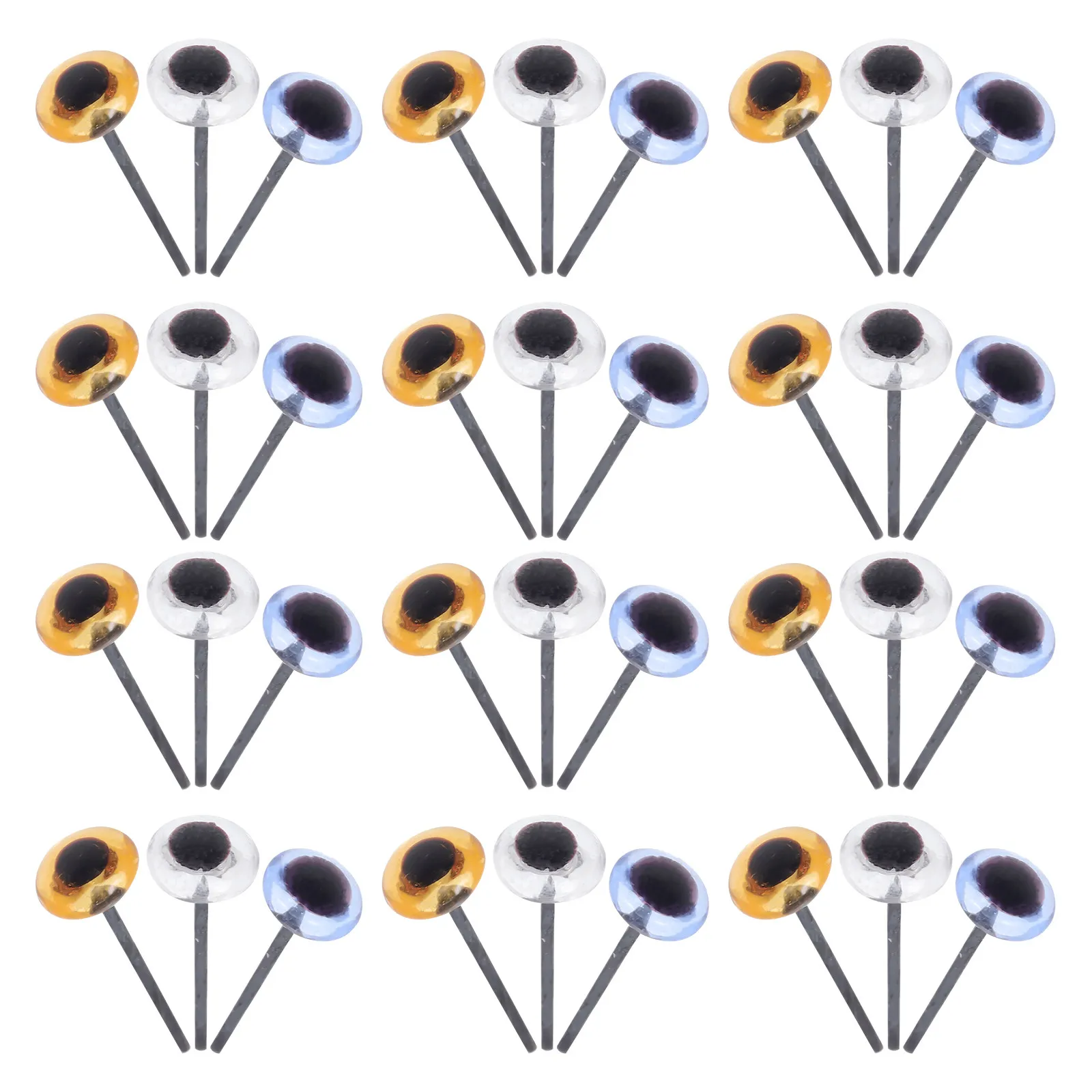 

50 пар пластиковых имитационных глаз для рукоделия, безопасные глазки для поделок, аксессуары для творчества, материалы для валяния из шерсти