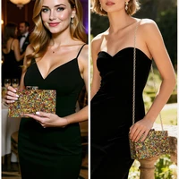 Acrylic Luxury Chain Handbag For Women Box Clutch Evening Bags Party Shoulder Crossbody Bags Dinner Dress Purses Festival Gifts 2