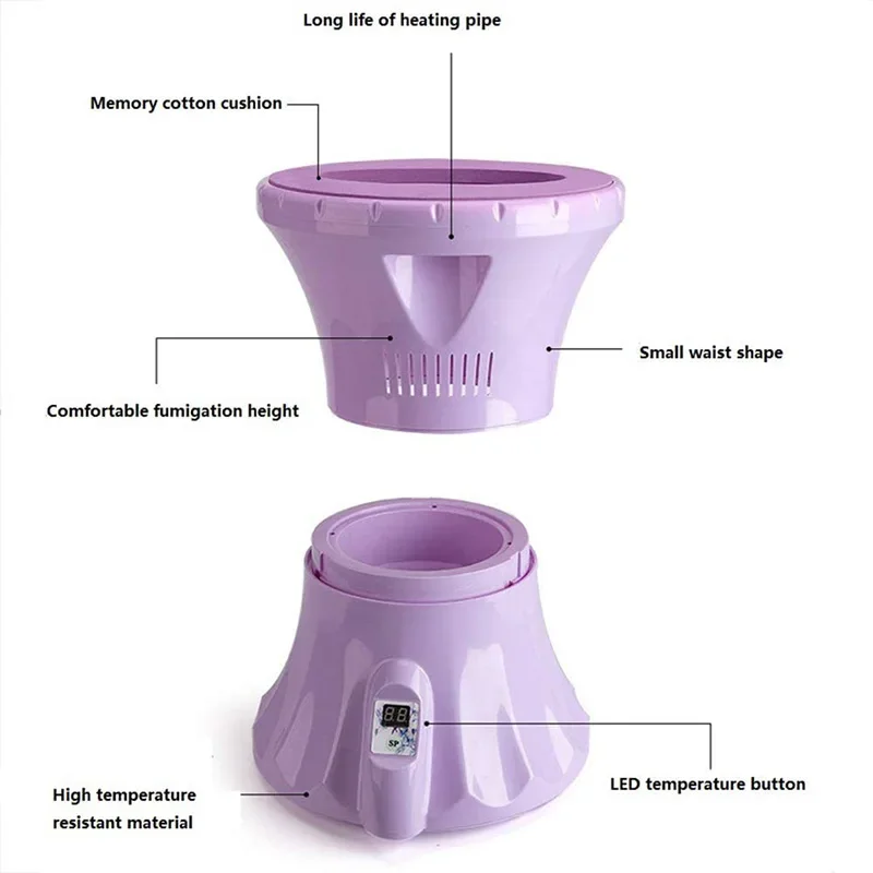 Steam Chair seat Vaginal Spa Sit Bath Moxibustion Herbal Portable Women Health Fumigation Instrument For Hips Post-Partum Care