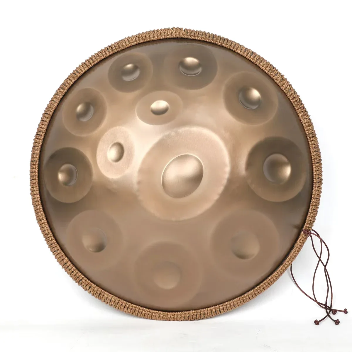 

Factory Outlet 14-Note 22 Inch Handpan Drum D Minor Gold Stainless Steel Chamber With Bag Mallet 1.2mm Hand Drum