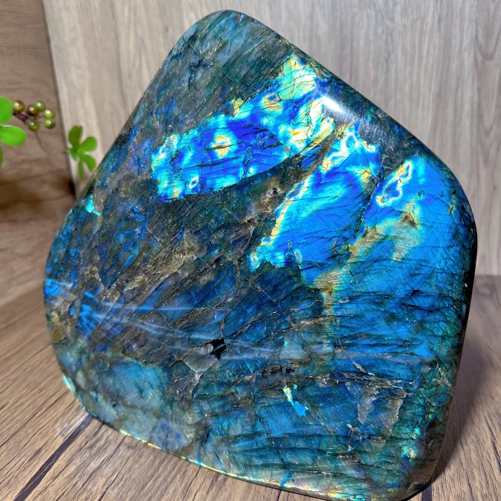 

Highest Quality 5A+ Natural Blue Colorful Purple Labradorite Freeform Crystal Healing Stone for Home Decor Spiritual Luck