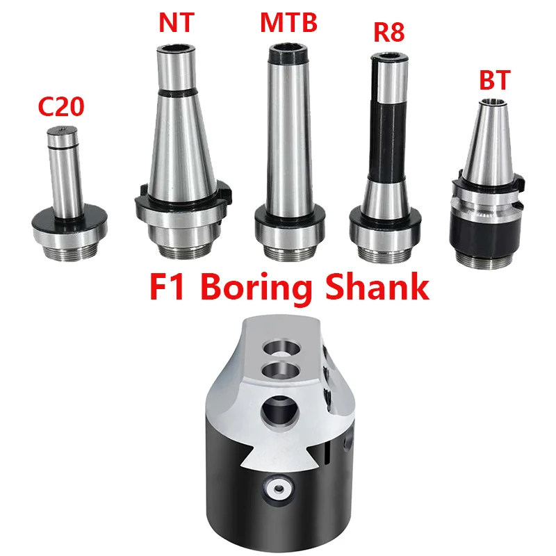 

F1 Boring Tool Holder BT30 BT40 NT30 NT40 R8 MT MT2 MT3 MT4 MT5 C20 C25 F1 Boring Tool Holder Boring Head Connecter Toolholder