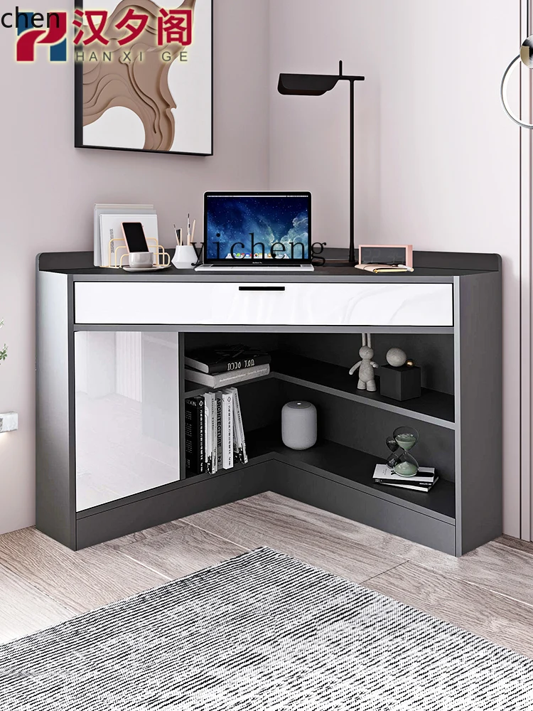 DSA Corner Desk Corner Computer Desk Bookshelf Bookcase Integrated Home Corner Desk