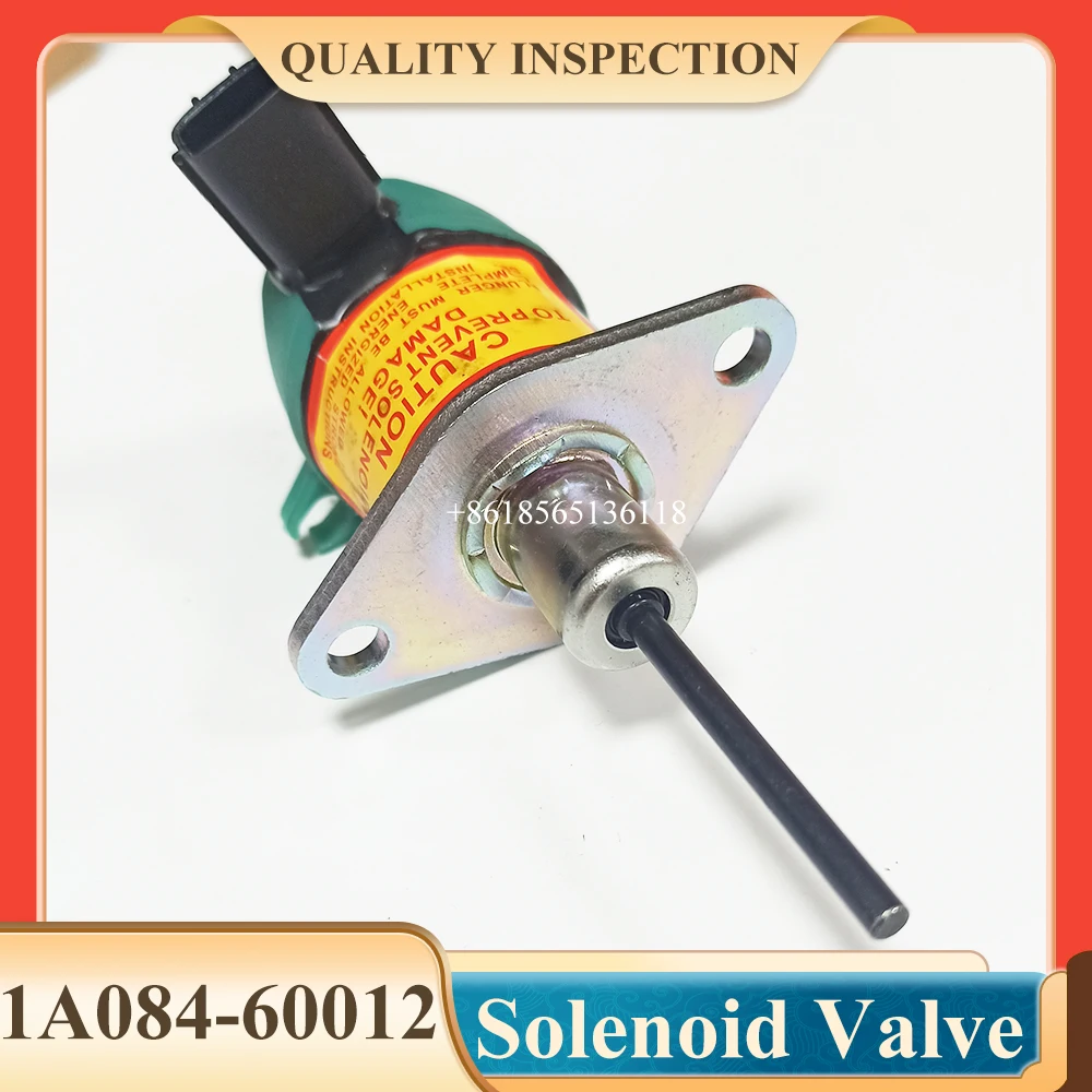 

1A084-60012 1A08460012 Shutdown Solenoid 12V Solenoid For V2203 V2003 V2403 Engine