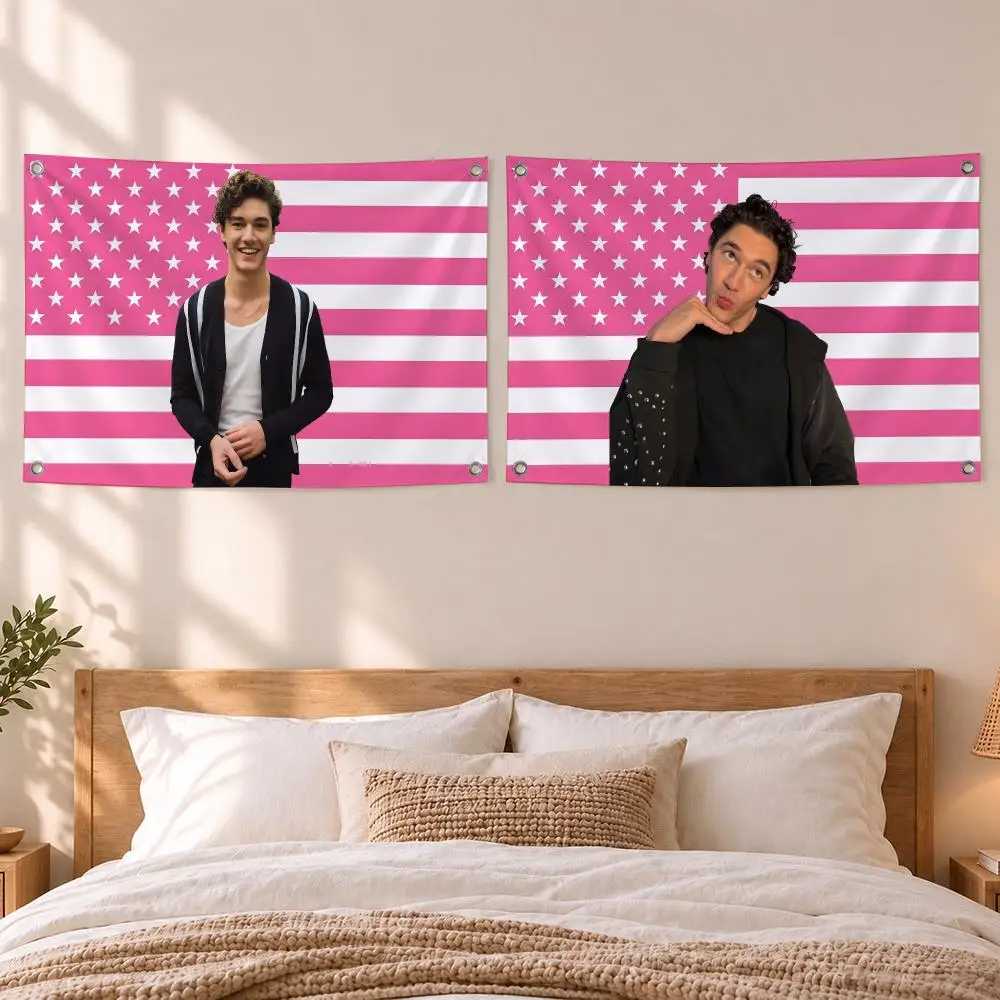 Novel Garrett Graham Flags Hanging Flag Banner, Indoor Outdoor Wall Hanging Decor for Home Party