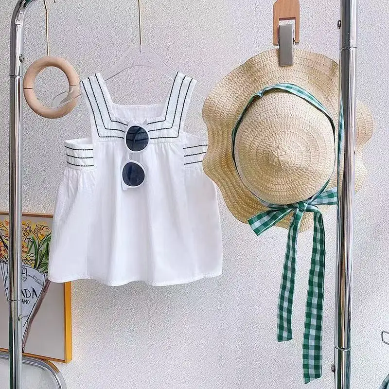 

2025 New Vest Tops+Pants Toddler Girl Clothes Suits Baby Girl Outfit Sets New Children Clothing 2-7Y Kids Outfits