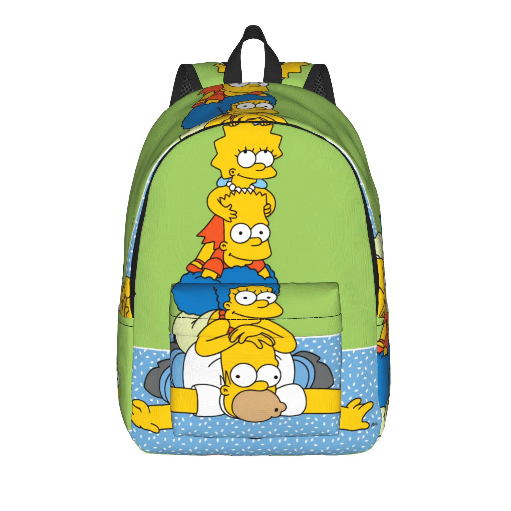 S-Simpsons Cartoon Family Fun Backpack  Sport Backpacks Female Colorful Print School Bags Kawaii Rucksack