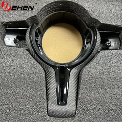 For BMW M Series F80 F82 F10 F06 F12 F13 F15 F16 M-sport F20 F22 F30 F31 F32 F33 F36  Steering Wheel Trim Carbon Fiber