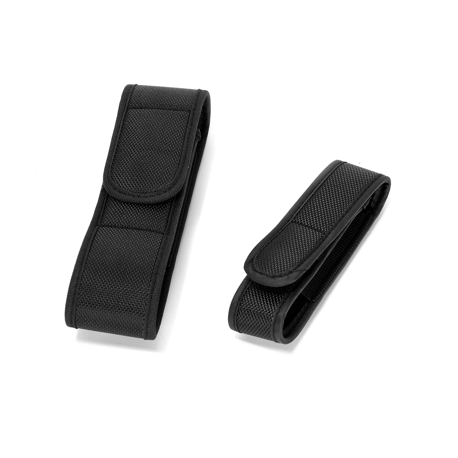 

Ruimou 2 Pcs Black Nylon Flashlight Case Suitable For Flashlights Between 12cm and 17cm Used For Camping/Hiking Etc