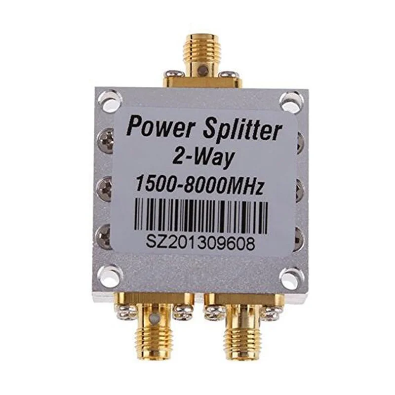 

New 2 Way SMA Power Splitter 1500Mhz-8000MHz,SMA Female 8G Power Divider Signal Cable Splitter Female Divider