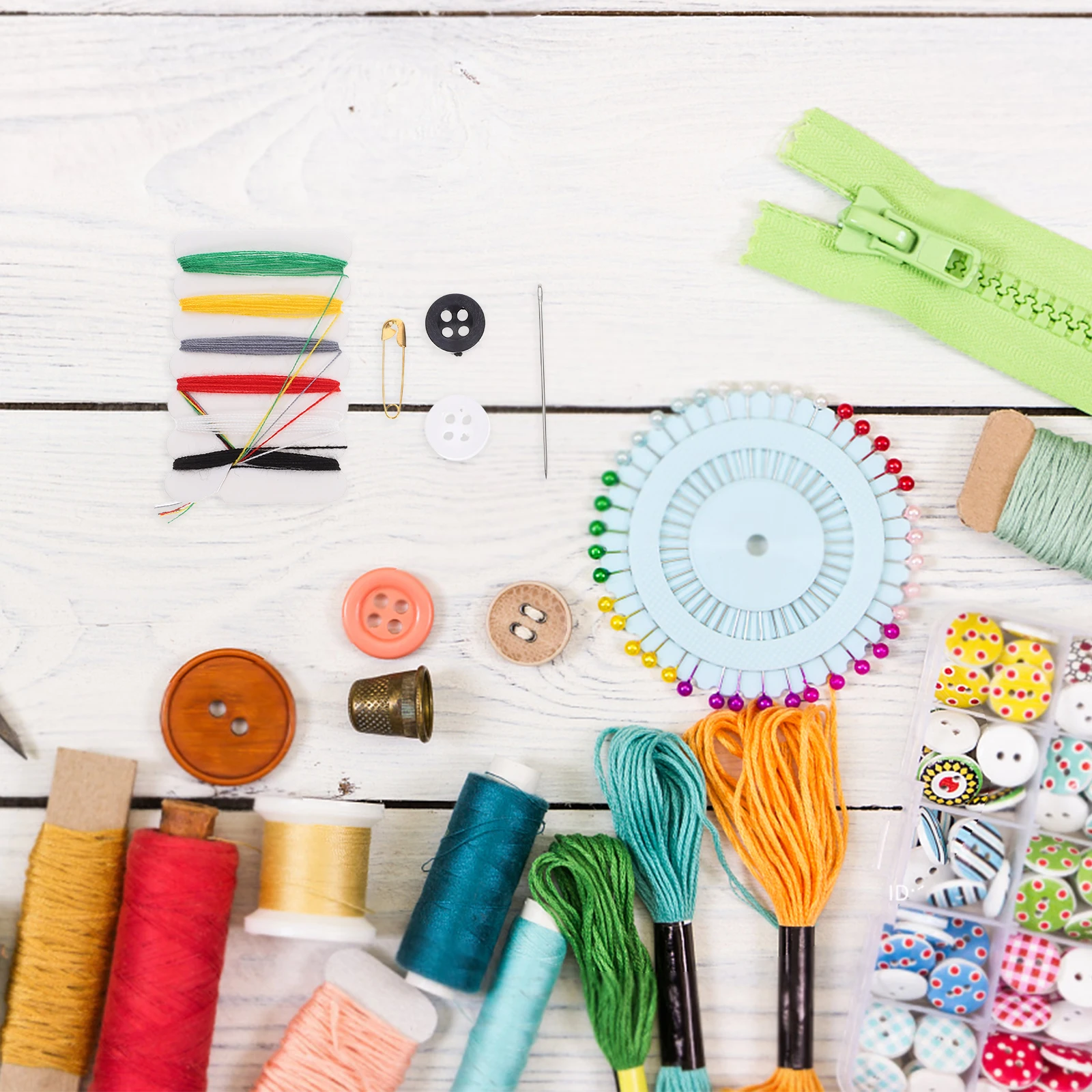 

100pcs Sewing Kit Needle Thread Portable Mending Set For Home Travel Hotel Diy Quilting Repair Tools Kits Set