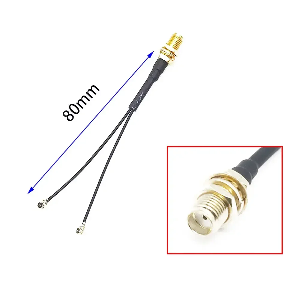 Dual IPEX1 auf SMA-Buchse Pigtail-Kabel für DJI O3 O4 Air Unit MHF1 IPX U.FL RG1.13 FPV Drohnen-Antennenadapter Ersatzteile – Detail 3