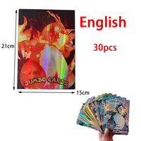 15*21CM Pokemon Cards English  GX VMax Oversized Card Charizard Pikachu Rare Collection Battle Trainer Children Birthday Gifts