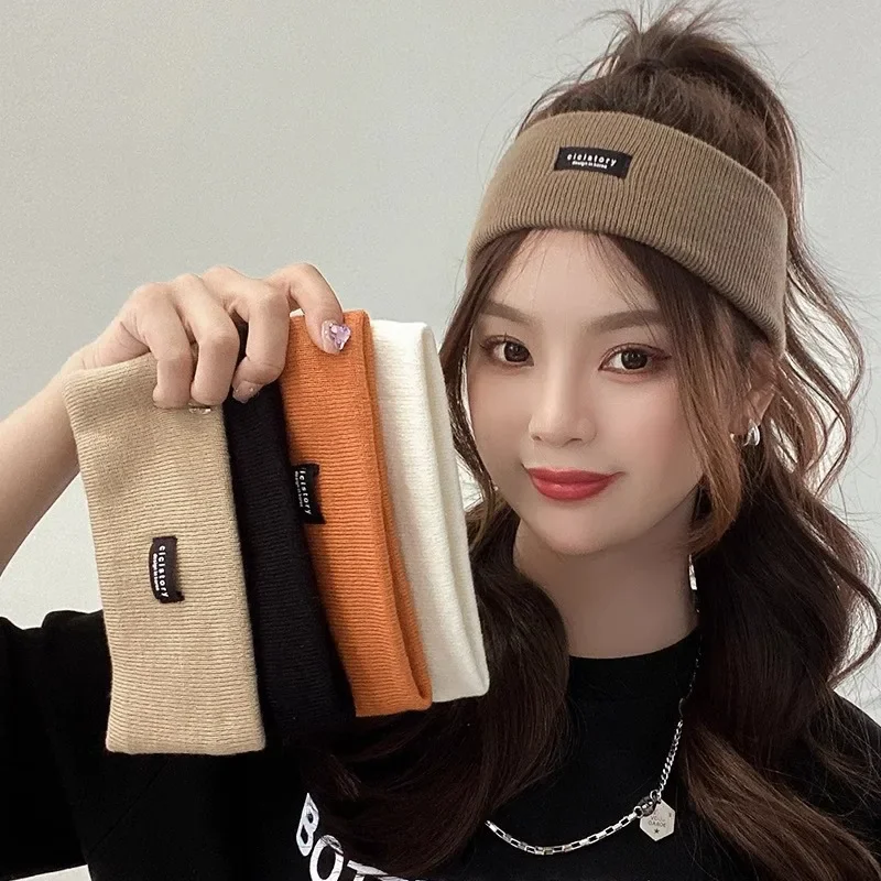 

Trendy Knitted Elastic Headband for Women,casual Sports Headscarf,all Season Wide Edge Headband,face Wash Special