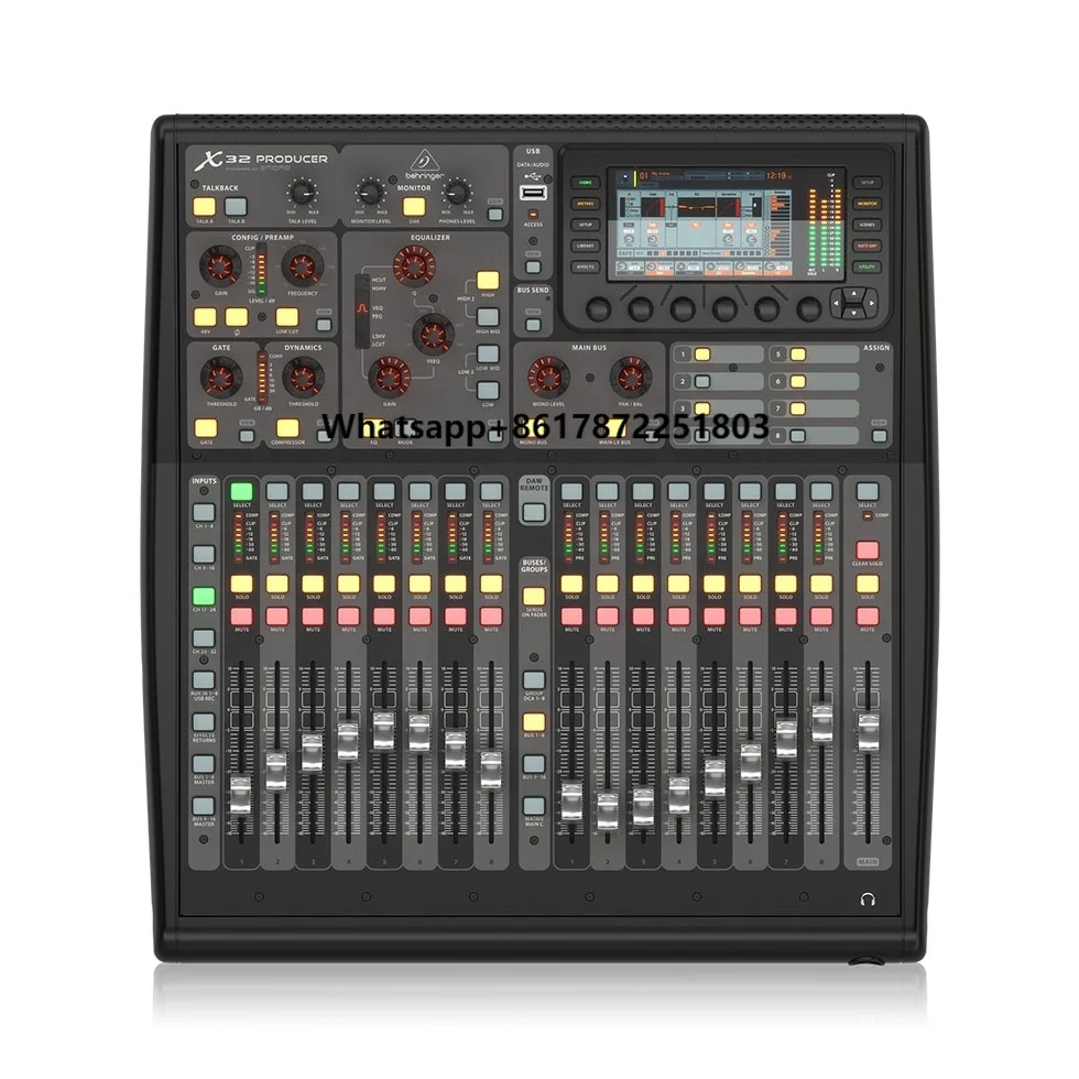 

Behringer X32 Producer Audio Digital Console Stage Music System 16 XLR Inputs 8 XTR Outputs Digital Mixer