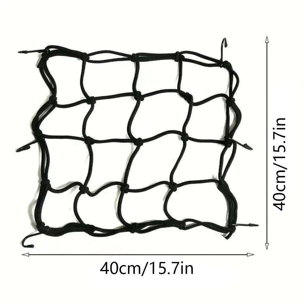 オートバイ用ヘルメットネット,旅行かばん,燃料タンク,ポケット,40x40cm, 15.7x15.7in