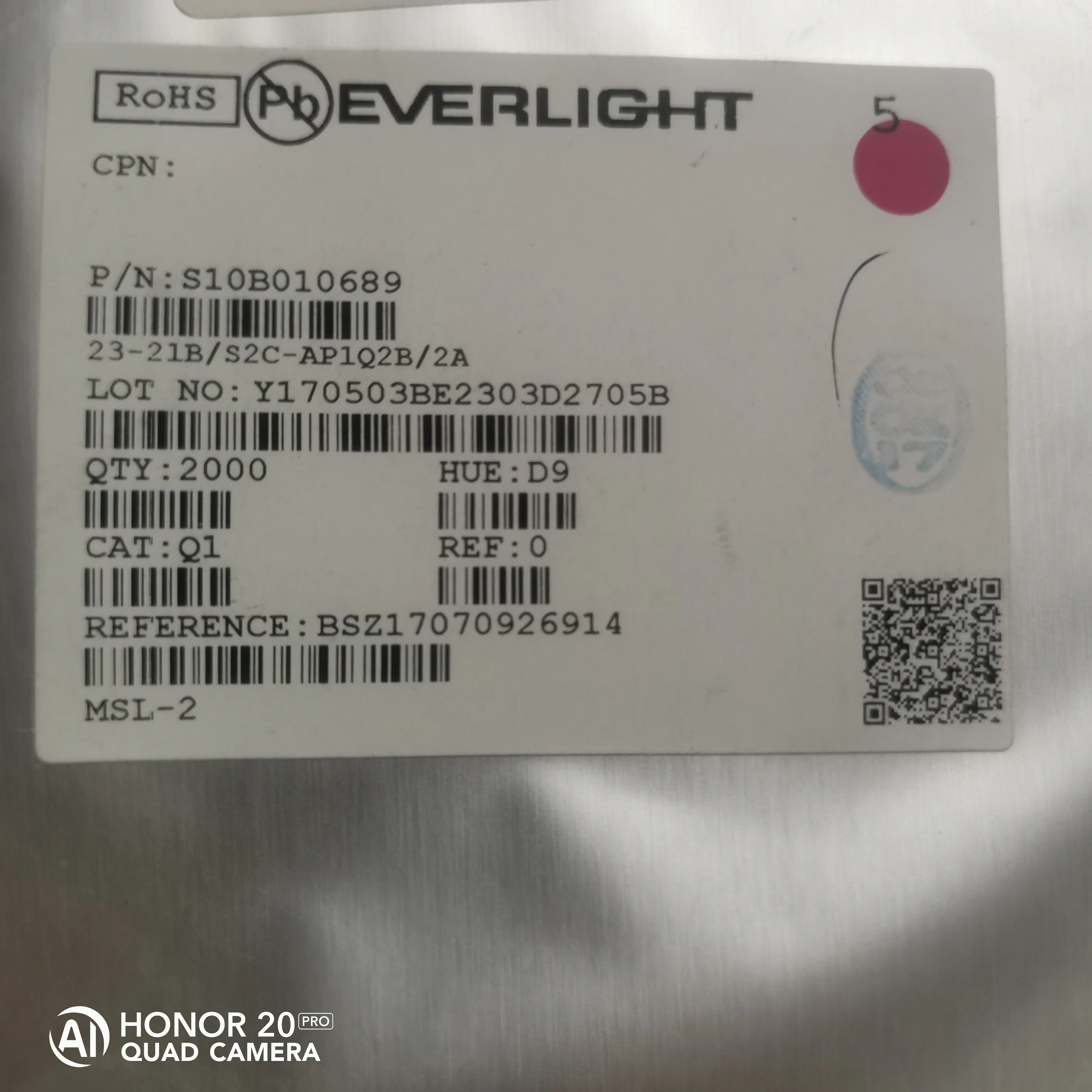 50 قطعة/23-21B/S2C-AP1Q2B/2A عكس لصق 1206 الضوء البرتقالي تسليط الضوء على لوحة دوائر كهربائية ضوء المؤشر