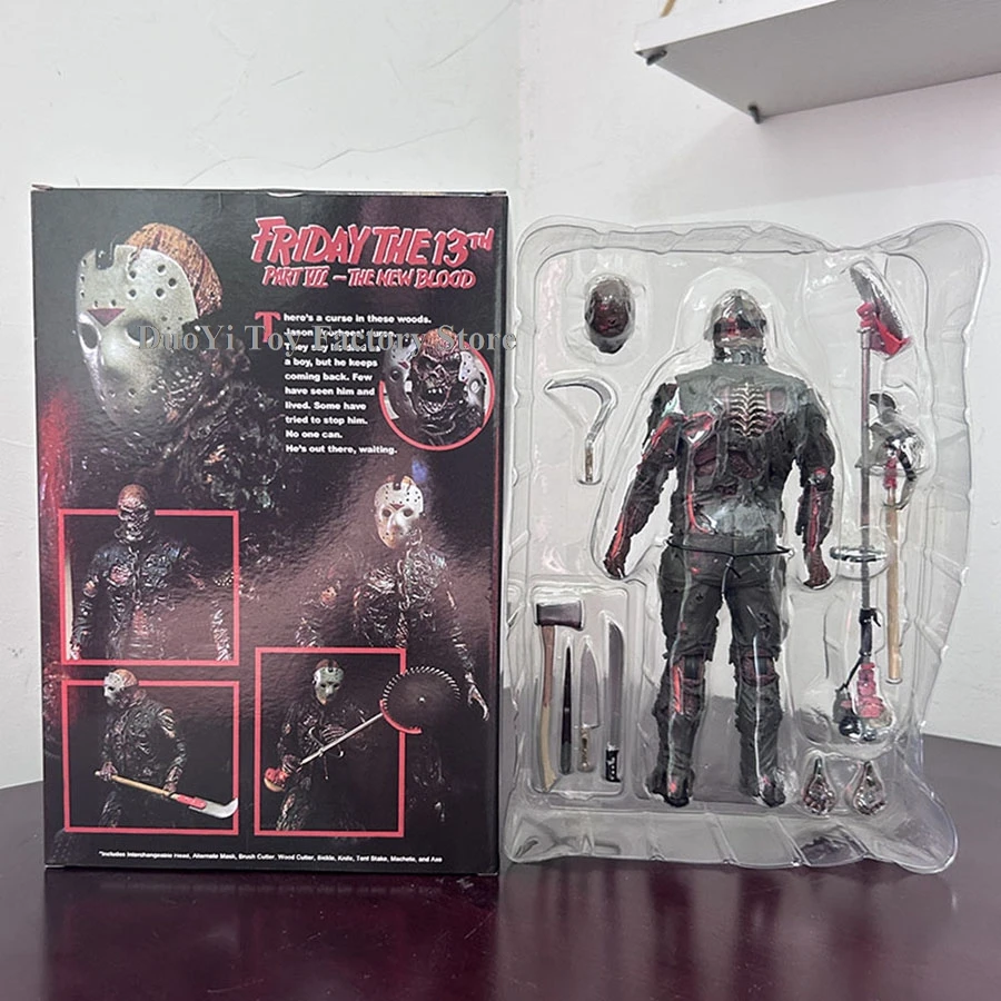 NECA Freitag Jason Die 13. Figur Neue Blut Jason Voorhees Action Figur Teil VII Horror Halloween Sammlung Spielzeug Puppe Geschenke