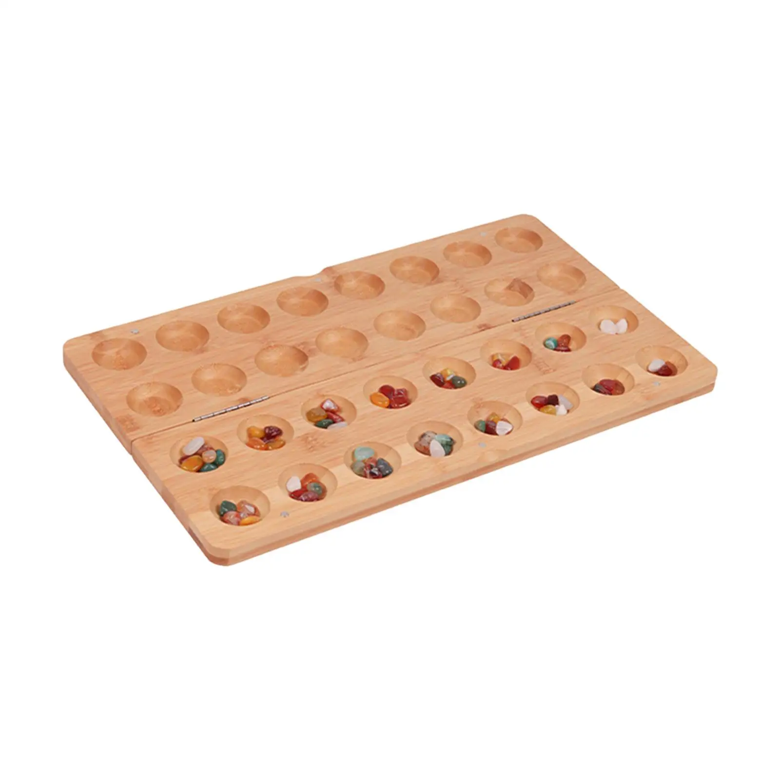 Classic Mancala Board Game for Friends and Family with Folding Game Board