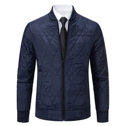 Autumn Winter New Fleece Coat Men's Jackets Waterproof Casual Business Zipper Up Cardigan Windproof Baseball Overcoat Velvet Top