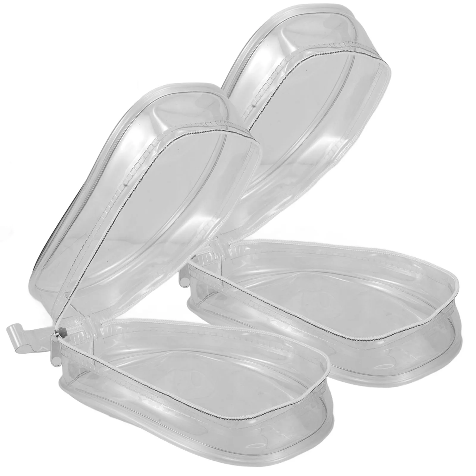 

2pcs Storage Box Underwear Organizer Bag With Zipper Closure Spacious Travel Clothing Bag For