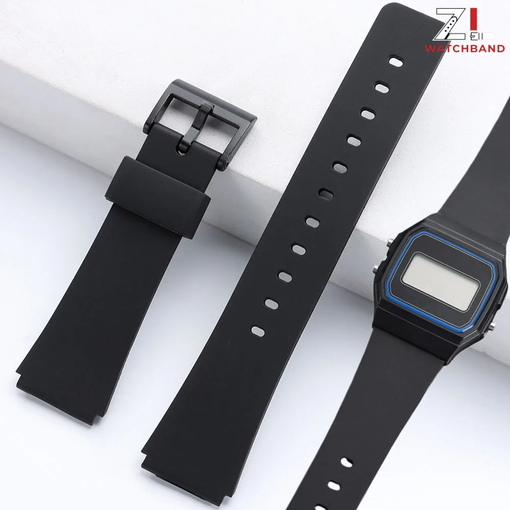 Bracelet For CASIO Resin Watch Strap 12/14/16/18/20/22mm for W800H SGW400 F91W F84 F105/108 A158/168 AE1200/1300 Resin Belts