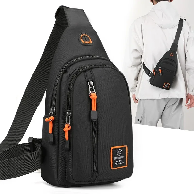 

Breast bag Men's messenger bag New multi-functional sports Outdoor diagonal shoulder bag Men's.